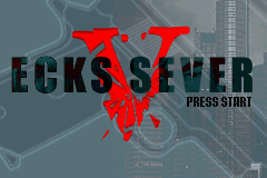 Ecks vs. Sever title screen for GameBoy Advance